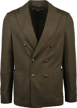 Circolo 1901 Jassen, Heren, Groen, 2Xl, Wol, Blazer Doppiopetto