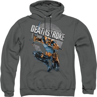 Gildan Justice League of America Deathstroke Retro Adult Pull Over Hoodie / Hooded Sweatshirt
