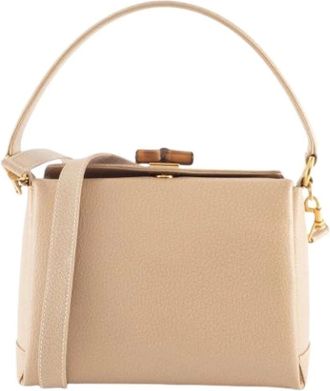 Gucci Pre-owned Handbags, female, Beige, Size: ONE SIZE Pre-owned Vintage Handbag