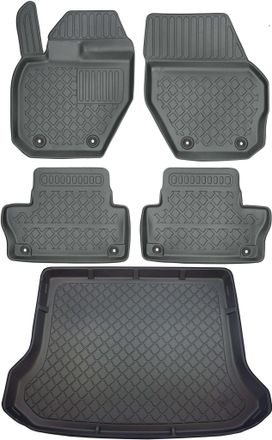 OEM Juego De Alfombrillas Para Coche Y Alfombrilla Para Maletero Para Volvo Xc60 I Suv De Octubre De 2008 A Junio De 2017
