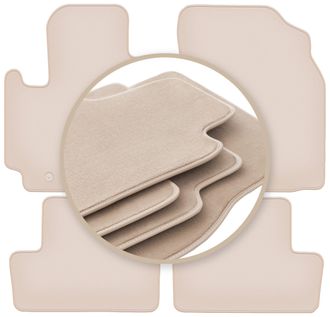 OEM Alfombrillas Beige Premium Para Toyota Rav4 Ii 2wd 5 Puertas 2001-2005