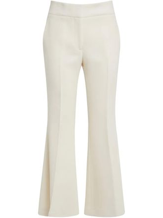 Gabriela Hearst wool flared trousers - women - Wool - 40 - White