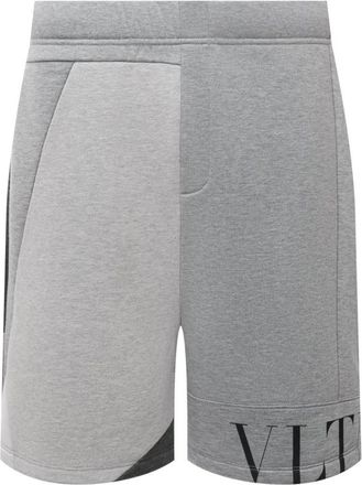 Valentino Track Shorts met Logo Detail - Heren - Korte Broeken - Grijs - XL - Korte Broeken