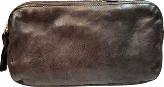Campomaggi Womens Vacchetta Phone Holder Handbag In Grey