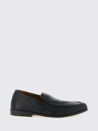 Mars&egrave;ll Ruched Calfskin Loafers with Raised Seams