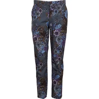 Lords of Harlech Caspian Stretch Cotton Chino Pant in Marco Floral Char at Nordstrom, Size 3438