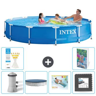 Intex Piscina Con Estructura Redonda - 366x76 Cm - 7-piezas S223