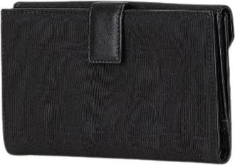 Ferragamo Pre-owned Wallets, female, Black, Size: ONE SIZE Pre-owned Canvas wallets