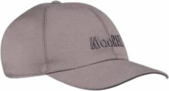 Moorer Mens Robinson-J Baseball Cap In Taupe/bianco