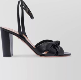 Aquazzura heeled sandals with ankle strap and knot detail