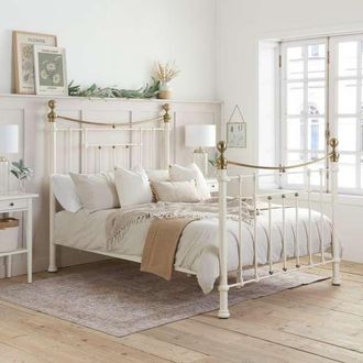 Birlea Bronte Bed in Cream | Size: Double