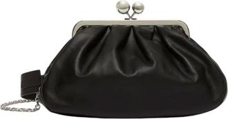 Max Mara Pasticcino Bag - Dames - Clutches - Zwart - ONE Size - Leer - Tassen