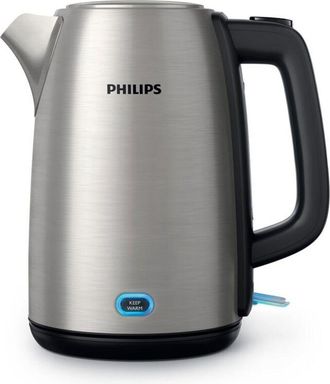 Philips Viva Collection Hd9353/90 Tetera El&eacute;ctrica 1,7 L 2060 W Negro, Acero Inoxidable