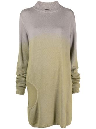 Rick Owens Subhuman cut-out jumper - Grey