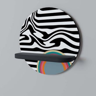 OEM Spectra Showcase Estante Redondo Negro