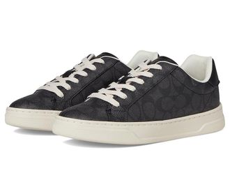 Coach High Line Sneakers Womens Shoes Charcoal/Black : 8.5 M, Canvas/Leather/Textile