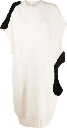 Krizia Abito con design color-block - Bianco