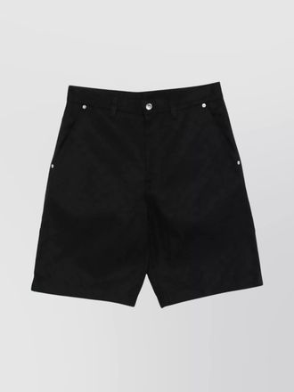 Gucci cotton gg jacquard denim bermuda shorts