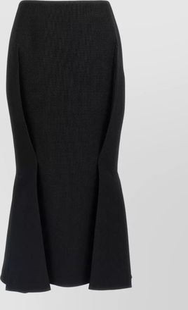Prada stuoia old wool midi high waist skirt