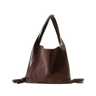 Hereu Cador Suede Knot Shoulder Bag