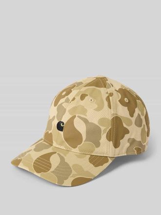 Carhartt Work in Progress Basecap mit Label-Stitching Modell MADISON in Beige, Gr&ouml;&szlig;e 1