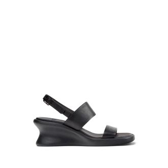 Camper Wedges, female, Black, Size: 10 US Slingback Wedge Sandal