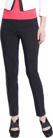 Multiples Slim-Sation Ankle Pants In Black
