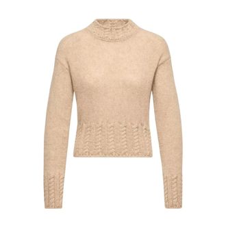 Moncler Maglione girocollo - - Knitwear - Donna - Beige - L