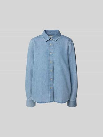 Closed Closed Hemdbluse in Denim-Optik in Hellblau, Gr&ouml;&szlig;e S