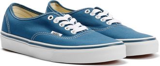 Vans Unisex Authentic Canvas Navy Trainers - Blue - Size UK 11