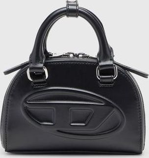 Diesel 1DR Dome-Slim bowling bag in nappa leather - Crossbody Bags - Woman - Black