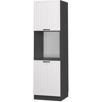 Vicco Armario Para Horno Empotrado Fame-line, Blanco Casa De Campo, 60 Cm Abierto, Vicco