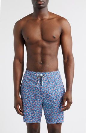 Johnnie-O Freesia Swim Trunks in Navy at Nordstrom, Size Xx-Large