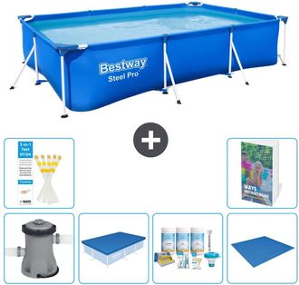 Bestway Piscina Bestway Steel Pro Rectangular - 300x201x66 Cm - 7-piezas S251