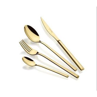 Bra Cuberteria Bra 24 Piezas Verona Gold M193924