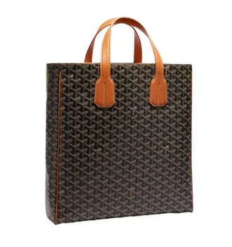 Goyard Black & Tan Voltaire Tote Bag Size L