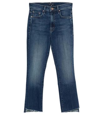 Mother Blue Straight Fit Jeans