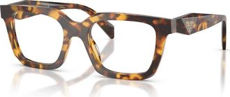 Prada 50mm Irregular optical glasses in Tortoise at Nordstrom