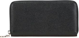 Bulgari Pre-owned Wallets, male, Black, Size: ONE SIZE Pre-owned Leather wallets