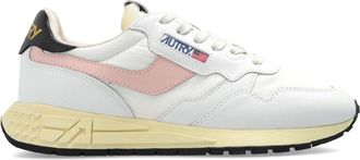 Autry Reelwind lace-up leather sneakers - women - Leather - 37 - Blue