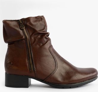 Rieker 78656-27 Womens Boots Brown Leather - Size UK 6.5