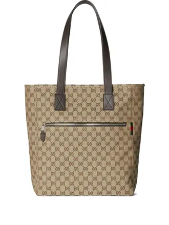 Gucci medium GG-monogram tote bag - men - Polyamide/Polyester/Cotton - One Size - Neutrals