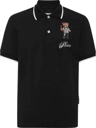 Philipp Plein Polo Shirt Teddy - Heren - Polos - Zwart - S - Katoen - Tops