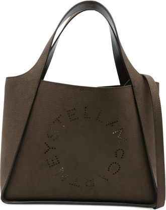 Stella McCartney logo-detail tote bag - Brown