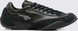 Yohji Yamamoto Sneakers Tokyo in pelle liscia e pelle scamosciata con logo stampato