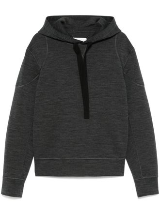 Jil Sander Hoodie met gem&ecirc;leerd-effect - Grijs
