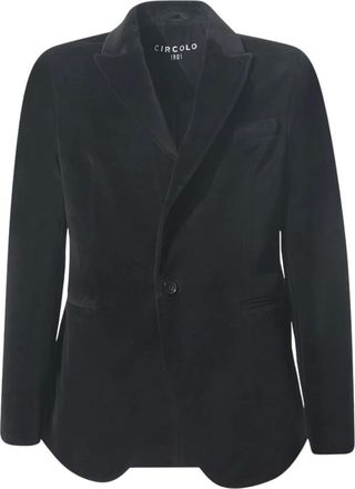 Circolo 1901 Giacca Monopetto in Cotone - - Jackets - Uomo - Nero - XL