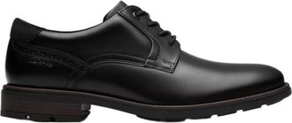 Clarks Emmet Plain - Heren - Veterschoenen - Zwart - 40 EU - Leer - Schoenen