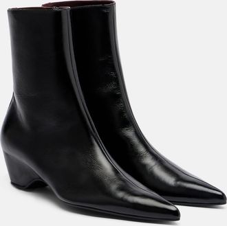 Khaite Leather ankle boots