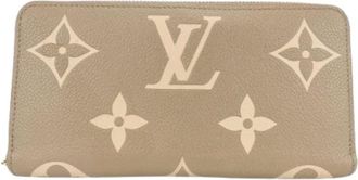 Louis Vuitton Pre-owned Wallets, female, Beige, Size: ONE SIZE Pre-owned Long wallet (bi-fold)